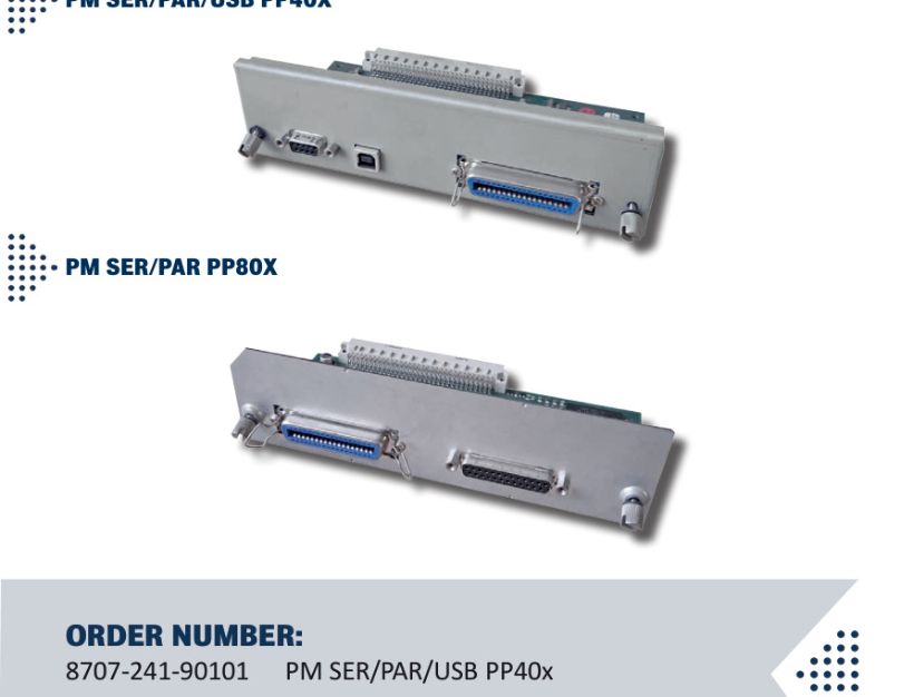 Standard seriell / parallel / USB